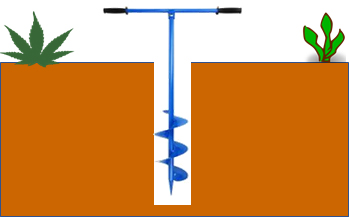 Image showing the earth pit made for earthing.